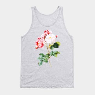 Vintage Red Roses Flower Illustration Tank Top